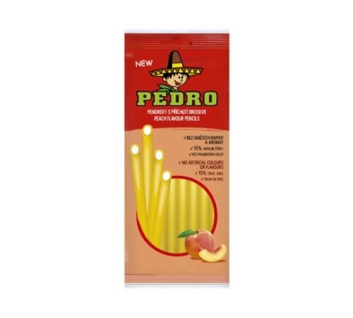 Жевательные конфеты PEDRO Peach pencil 80g
